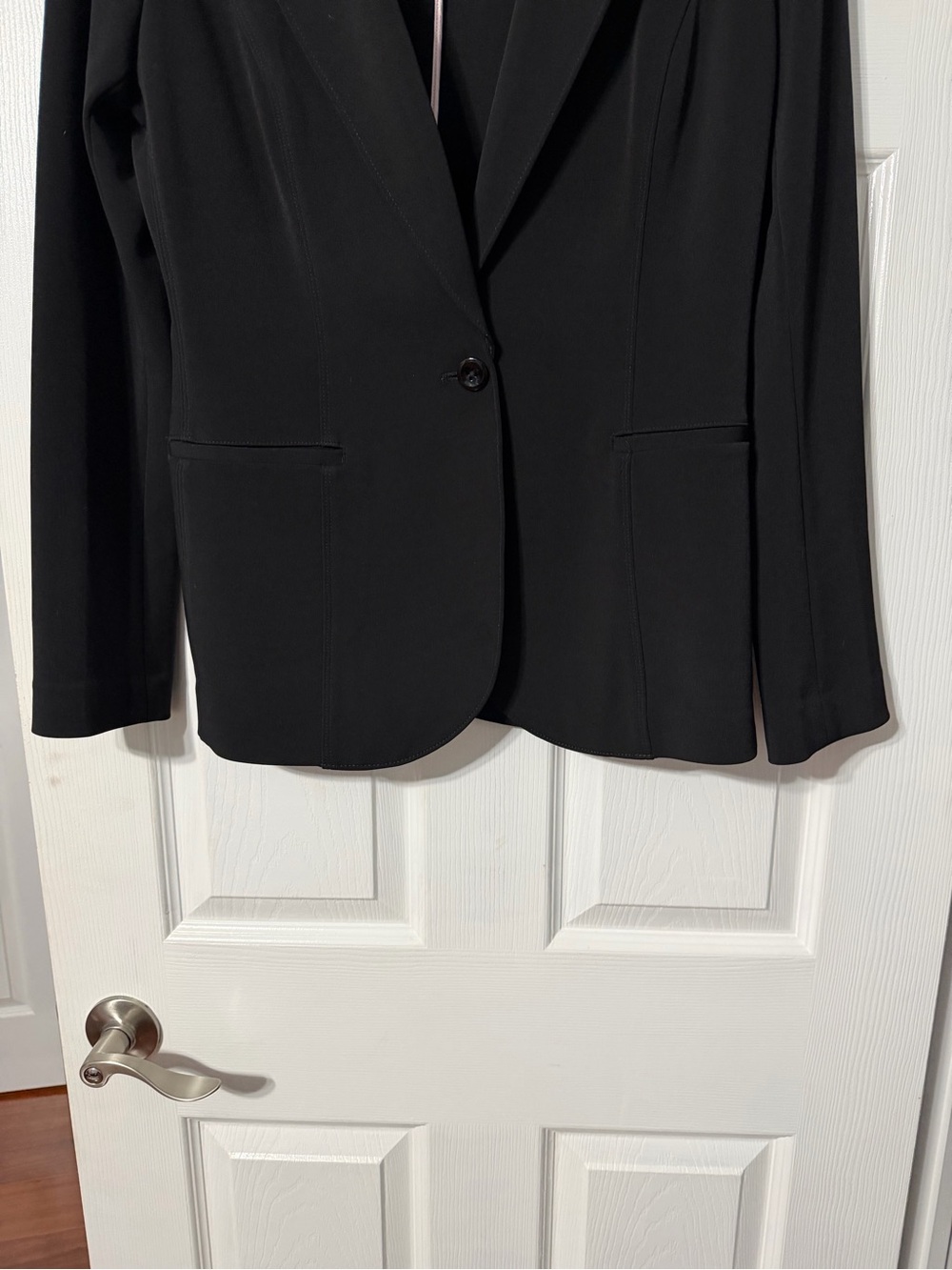 White House Black Market Black Single-Button Women's Blazer - Picture 3 of 15